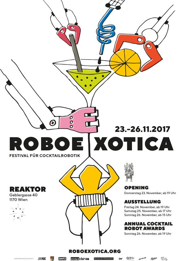 Plakat für die Roboexotica 2017